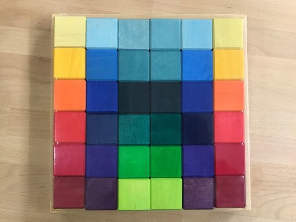 画像4: カラーキューブ(0〜5才)◇書籍「心を育てる積み木遊びのコツ」掲載品 sil (4)