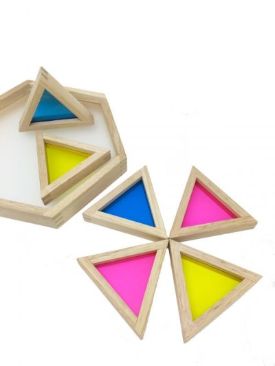 画像1: アクリル三角つみき（2〜5才）