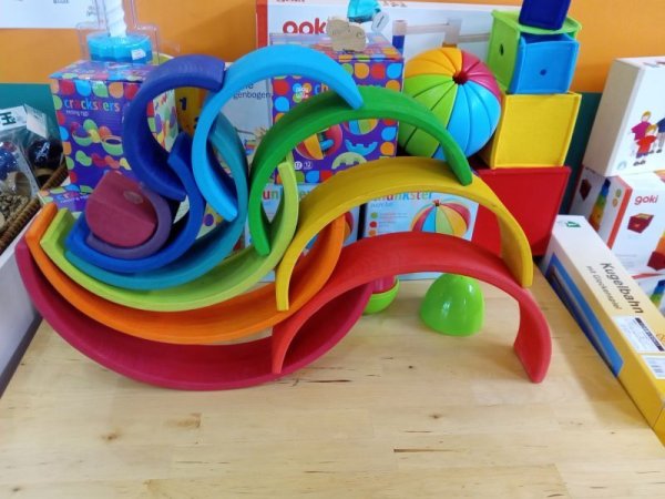 画像10: にじいろトンネル大(1〜6才)※動画でも遊び方をご案内◇書籍「心を育てる積み木遊びのコツ」掲載品 (10)