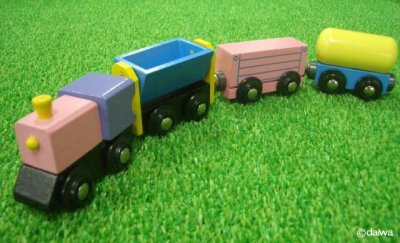 画像1: 貨物列車（木製汽車セット用）（2〜5才）
