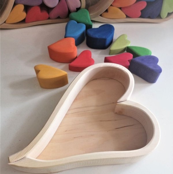 画像2: ハートの積木・レインボー(1〜6才)◇書籍「心を育てる積み木遊びのコツ」掲載品 (2)